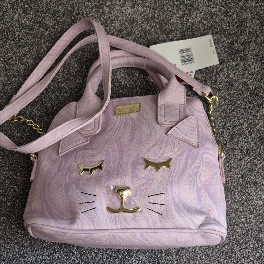 Betsey Johnson Pink Cat Mini Bag